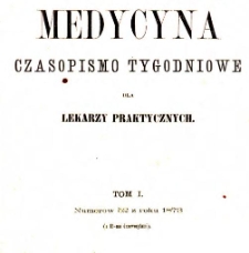 Medycyna czasopismo tygodniowe dla lekarzy praktycznych 1880 T.VIII nr 52